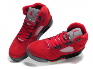 Кроссовки Nike Air Jordan 4 Retro мужские красные - фото спереди