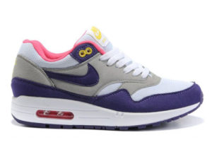 Кроссовки Nike Air Max 87 серо-фиолетовые женские - фото слева