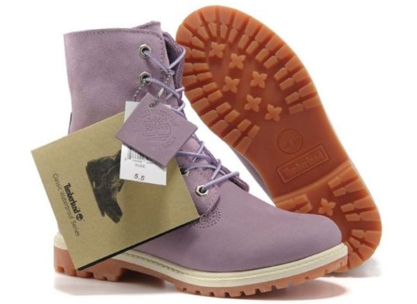 Фиолетовые ботинки Timberland