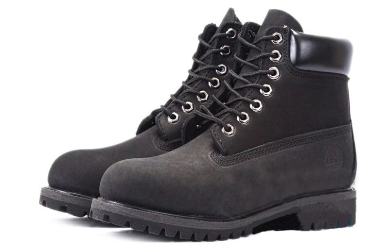 Ботинки Timberland Classic нубук Black черные (без меха) 36-46