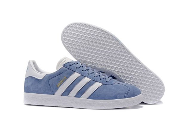 Adidas Gazelle голубые с белым (35-39)