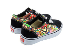 Vans Mario черные с белым (35-39)