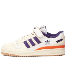 Adidas forum 84 Low бежевые с зеленым и красным кожа-нубук мужские (40-44)