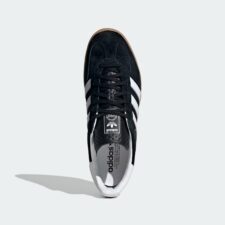 Adidas Gazelle Indoor черные с белым замшевые женские (36-40)