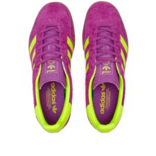 Adidas Gazelle Indoor фиолетовые с салатовым замшевые женские (36-40)