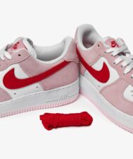 Nike Air Force 1 Low Pixel Triple Beig розовые с белым кожа-нубук женские (36-40)