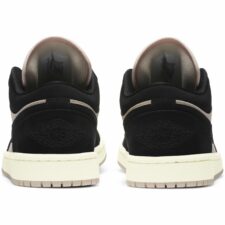 Nike Air Jordan 1 Low Guava Ice бежево-черные кожа-нубук женские (35-39)
