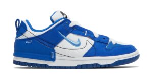 Nike Dunk Low Disrupt 2 синие с белым нубук мужские-женские (40-44)