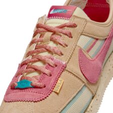 Union x Nike Cortez бежевые с розовым замшевые женские (35-39)